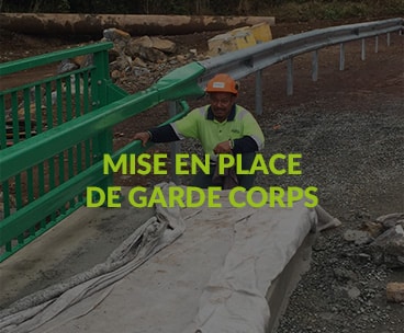 Mise en place de garde-corps