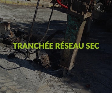 Tranchée réseau sec